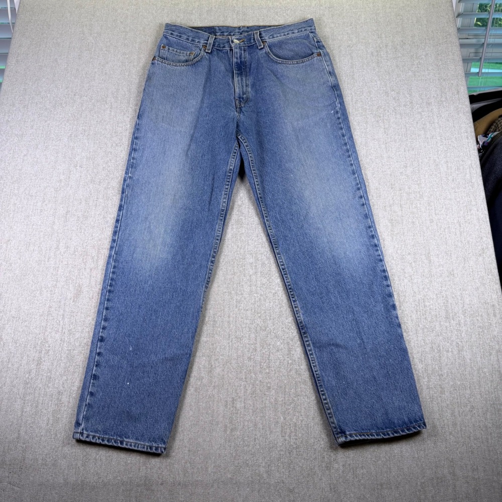 VTG Levi's 550 Relaxed Fit Jeans Mens 34x32 Madeā in Mexico 100% Cotton Med Wash